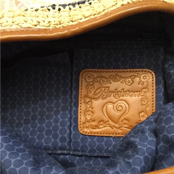 NEW Brighton Straw Stripe Medium Handbag w/o tags - Picture 5 of 10